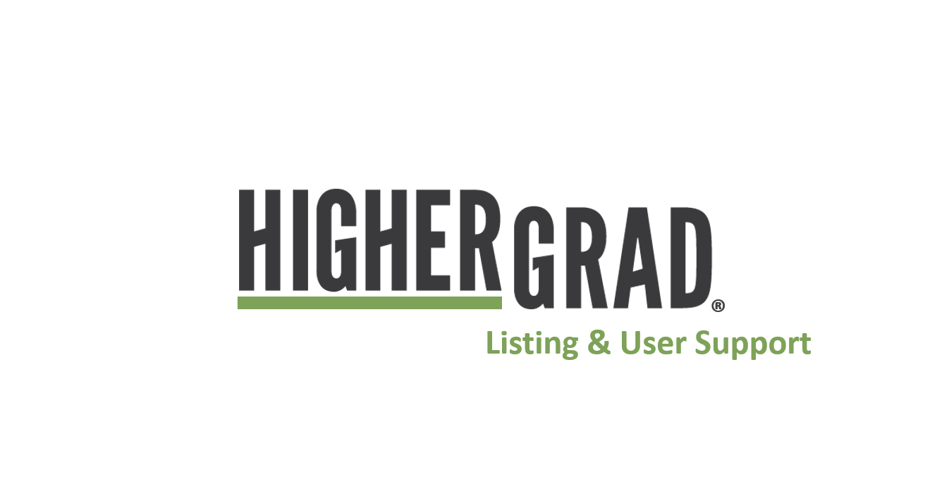 HigherGrad User Support